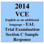2014 VCE EAL Trial Examination